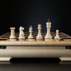 Шахматы "Стаунтон Люкс" из палисандра и клена "сикамора" фото 3 — hichess.ru - шахматы, нарды, настольные игры