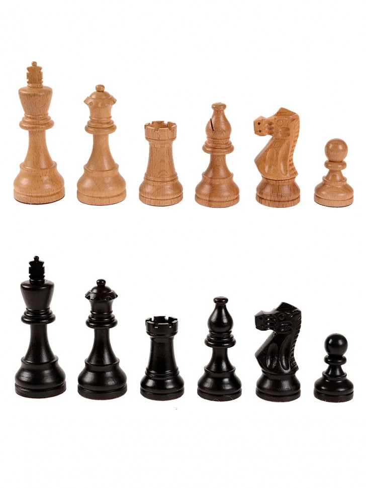 Шахматные фигуры Индийский Стаунтон с утяжелением без доски фото 1 — hichess.ru - шахматы, нарды, настольные игры