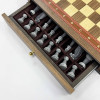 Шахматы в ларце с выдвижными ящиками орех Стаунтон литьевой мрамор фото 8 &mdash; hichess.ru - шахматы, нарды, настольные игры