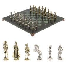 Шахматы подарочные Отечественная Война 1812 г. змеевик/змеевик 40 см — hichess.ru - шахматы, нарды, настольные игры