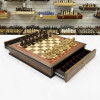 Шахматы в ларце с выдвижными ящиками орех Премиальные люкс фото 2 &mdash; hichess.ru - шахматы, нарды, настольные игры
