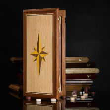 Нарды Роза ветров Темные, мастерская Кадун — hichess.ru - шахматы, нарды, настольные игры