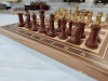 Шахматы турнирные Королевский Стаунтон с утяжелением доска 50 на 50 см красное дерево фото 2 — hichess.ru - шахматы, нарды, настольные игры