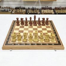 Шахматы турнирные Королевский Стаунтон с утяжелением доска 50 на 50 см красное дерево — hichess.ru - шахматы, нарды, настольные игры