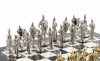 Шахматы "Русь" доска 40х40 см из мрамора фото 3 — hichess.ru - шахматы, нарды, настольные игры