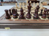 Шахматы деревянные Стаунтон с утяжелением из ореха и ясеня 50 на 50 см большие фото 2 — hichess.ru - шахматы, нарды, настольные игры