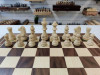 Шахматы деревянные Стаунтон с утяжелением из ореха и ясеня 50 на 50 см большие фото 5 — hichess.ru - шахматы, нарды, настольные игры