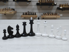 Шахматные фигуры из бука Авангард Люкс черно-белые — hichess.ru - шахматы, нарды, настольные игры