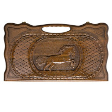 Нарды резные Лошадь с ручкой 60, Haleyan — hichess.ru - шахматы, нарды, настольные игры