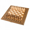 Шахматы + нарды резные с гранатами 40, Haleyan фото 1 — hichess.ru - шахматы, нарды, настольные игры