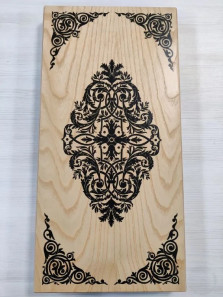 Нарды подарочные восточный орнамент из бука большие 60 см с полем для шашек — hichess.ru - шахматы, нарды, настольные игры