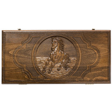 Нарды резные &quot;Лошадь&quot;, Ohanyan — hichess.ru - шахматы, нарды, настольные игры