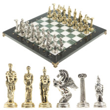 Шахматы подарочные Воины востока мрамор офиокальцит 40 на 40 см — hichess.ru - шахматы, нарды, настольные игры