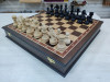 Шахматы подарочные в ларце Венге с утяжеленными фигурами премиум фото 3 — hichess.ru - шахматы, нарды, настольные игры