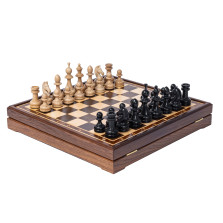 Шахматы деревянные ручной работы из дуба и граба Фаворит большие с утяжелением — hichess.ru - шахматы, нарды, настольные игры