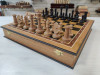Шахматы подарочные ларец Этюд дуб большие с утяжеленными фигурами  фото 5 — hichess.ru - шахматы, нарды, настольные игры