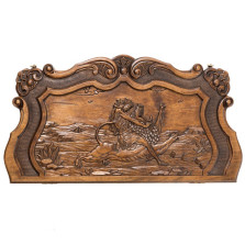 Нарды резные «Битва со Львом» орех, Haleyan — hichess.ru - шахматы, нарды, настольные игры