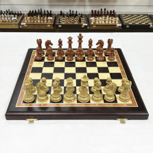 Шахматы турнирные Стаунтон композит люкс венге большие — hichess.ru - шахматы, нарды, настольные игры