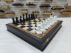 Шахматный ларец из мореного дуба с фигурами из бука Люкс фото 1 — hichess.ru - шахматы, нарды, настольные игры