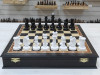 Шахматный ларец из мореного дуба с фигурами из бука Люкс фото 2 — hichess.ru - шахматы, нарды, настольные игры