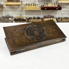 Нарды деревянные подарочные Герб РФ 50 см — hichess.ru - шахматы, нарды, настольные игры