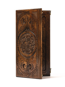 Нарды деревянные подарочные Герб РФ 50 см — hichess.ru - шахматы, нарды, настольные игры