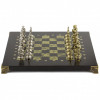 Шахматы "Рыцари" 28х28 см змеевик фото 2 — hichess.ru - шахматы, нарды, настольные игры