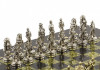 Шахматы "Рыцари" 28х28 см змеевик фото 3 — hichess.ru - шахматы, нарды, настольные игры