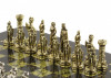Шахматы "Рыцари" 28х28 см змеевик фото 4 — hichess.ru - шахматы, нарды, настольные игры