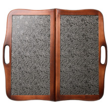 Нарды Кожаные Серебро большие с ручкой — hichess.ru - шахматы, нарды, настольные игры