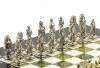 Шахматы "Рыцари" 28х28 см змеевик мрамор фото 3 — hichess.ru - шахматы, нарды, настольные игры