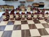 Шахматы ручной работы Матросы на доске из ореха 50 на 50 см фото 3 — hichess.ru - шахматы, нарды, настольные игры