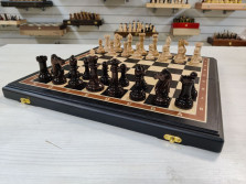 Шахматы Стаунтон карельская береза/моренный дуб — hichess.ru - шахматы, нарды, настольные игры