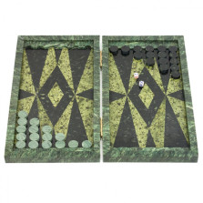 Нарды &quot;Ромб&quot; змеевик — hichess.ru - шахматы, нарды, настольные игры