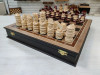 Шахматы подарочные в ларце из дуба с резными фигурами Матросы фото 5 — hichess.ru - шахматы, нарды, настольные игры