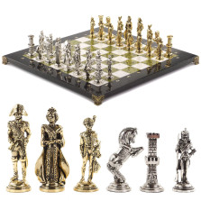 Шахматы подарочные &quot;Отечественная война 1812 г.&quot; доска 40х40 см мрамор змеевик / Шахматы подарочные / Набор шахмат / Настольная игра — hichess.ru - шахматы, нарды, настольные игры