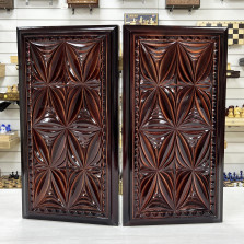 Нарды резные Орнамент лак 55 см — hichess.ru - шахматы, нарды, настольные игры