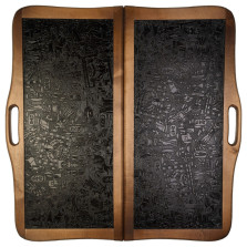 Нарды Кожаные Египет большие с ручкой — hichess.ru - шахматы, нарды, настольные игры