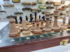 Шахматы деревянные подарочные Тура Люкс с утяжеленными фигурами из бука фото 4 — hichess.ru - шахматы, нарды, настольные игры