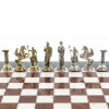 Шахматы "Подвиги Геракла" доска 28х28 см из камня лемезит мрамор фигуры металлические фото 6 — hichess.ru - шахматы, нарды, настольные игры