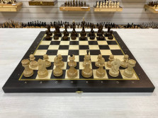 Шахматы турнирные Авангард венге с резным конем — hichess.ru - шахматы, нарды, настольные игры