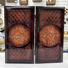 Нарды резные Медведь лак 55 см — hichess.ru - шахматы, нарды, настольные игры