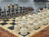 Шахматы 3в1 ручной работы резные Медведь ( нарды, шашки) 60см фото 2 — hichess.ru - шахматы, нарды, настольные игры