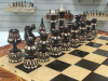 Шахматы 3в1 ручной работы резные Медведь ( нарды, шашки) 60см фото 6 — hichess.ru - шахматы, нарды, настольные игры