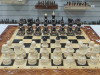 Шахматы 3в1 ручной работы резные Медведь ( нарды, шашки) 60см фото 7 — hichess.ru - шахматы, нарды, настольные игры
