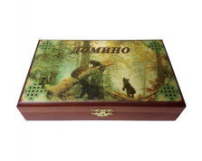 Домино в шкатулке &quot;Мишки&quot; — hichess.ru - шахматы, нарды, настольные игры