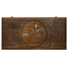 Нарды резные &quot;Гарни - Гегард&quot; 60, орех, Ohanyan — hichess.ru - шахматы, нарды, настольные игры