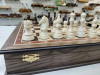Шахматы подарочные в ларце из ореха и граба Бастион 45х45 см фото 2 — hichess.ru - шахматы, нарды, настольные игры