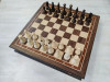 Шахматы подарочные в ларце из ореха и граба Бастион 45х45 см фото 3 — hichess.ru - шахматы, нарды, настольные игры