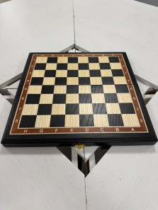 Шахматная доска складная моренный дуб 40 см — hichess.ru - шахматы, нарды, настольные игры